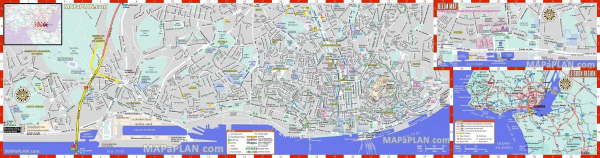 Lisbon roads map